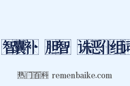 智囊补·胆智·诛恶仆组词是什么意思的图片